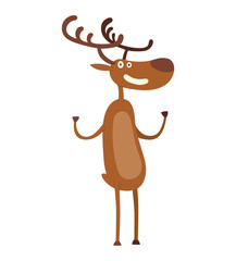 Cartoon deer vector character