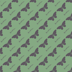 geometric butterfly seamless pattern