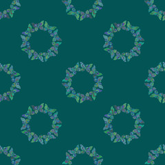 geometric butterfly seamless pattern