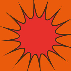 explosion expression. comic bubble pop art. vector illustration