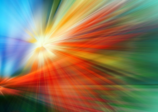 Abstract Background In Red, Green, Blue, Orange And Yellow Colors