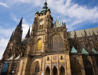 Fototapeta na wymiar St. Vitus Chathedral, Prague, Czech Republic.