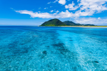 Fototapeta premium Sea, landscape. Okinawa, Japan, Asia.