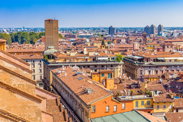 Naklejka premium panoramic view of Bologna