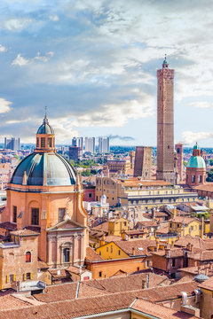 panoramic view of Bologna