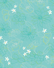Fototapeta premium The repeat design / Elegance flower pattern design illustration