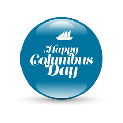 Stylish text Columbus Day