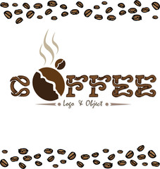 coffee logo object 