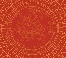 Chinese new year pattern background