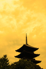 Naklejka premium 東寺