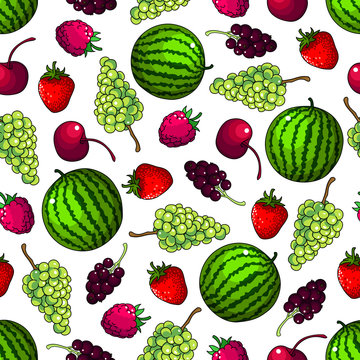 Fruits seamless pattern wallpaper background