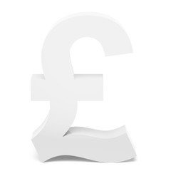 Obraz premium white pound sign