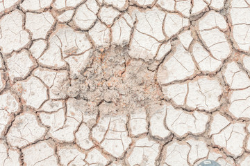 Dry cracked soil detail surface background