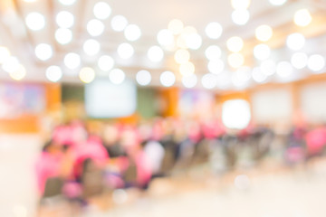 Abstract blur Business Conference and Presentation .