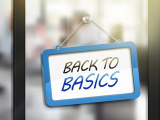 back to basics hanging sign