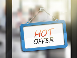 hot offer hanging sign