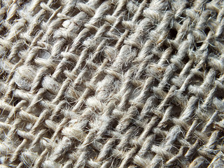 old burlap made of hemp fiber