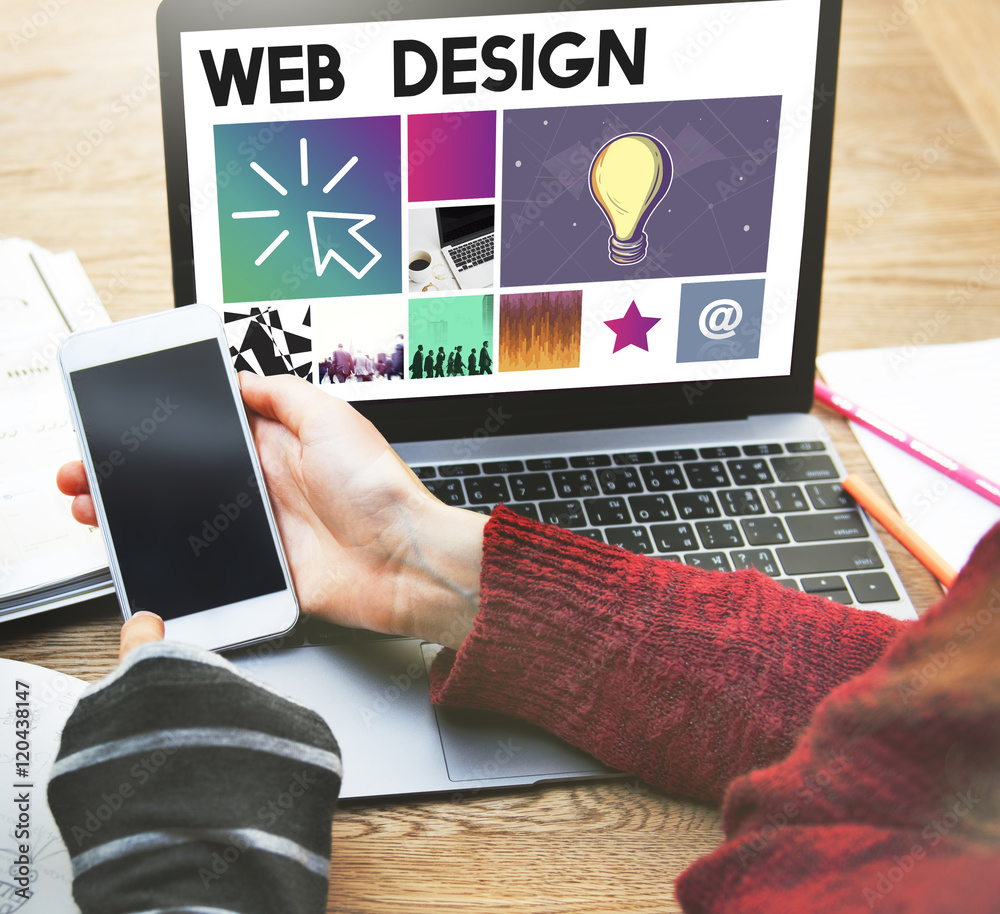 Poster website design ui software media www concept
