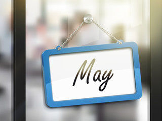May hanging sign