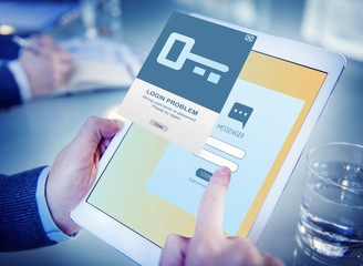 Security Register Account Apply Concept