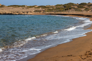 Turtle Beach Alagadi in the Mediterranean near Kyrenia (Girne) in Northern Cyprus.