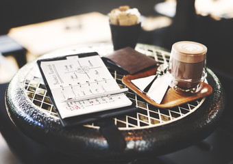 Business Research Drink Planning Cafe Concept