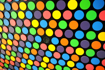 Colourful poka dot