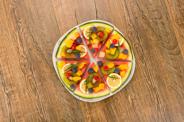 watermelon fruit pizza