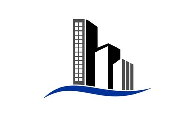 Fototapeta premium building skyscraper vector logo