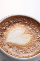 ハートのカフェラテ