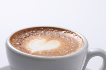 ハートのカフェラテ