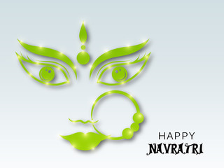  illustration Navratri or Happy Diwali festival  background.