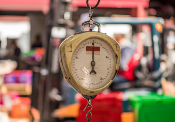 Spring Scale at Queen Victoria Markets in Melbourne, Australia