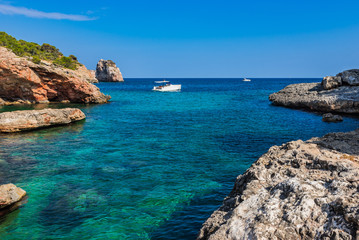Mediterranean Sea Rock Coast Balearic Islands Majorca