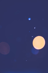 Fototapeta premium Defocused Night Snowfall Filtered