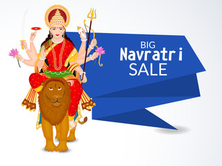  illustration Navratri or Happy Diwali festival  background.