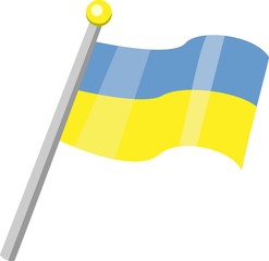Ukraine Flag Isolated Vector In Official Colors