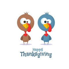 Happy Thanksgiving celebration. Vector