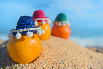 Fruit at the beach