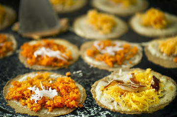 Old thai style of crispy pancake