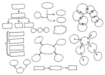 doodle infographic,elements,arrow,cloud,sign and sketching vector illustration