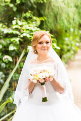 Wedding flowers bride, Woman holding bouquet