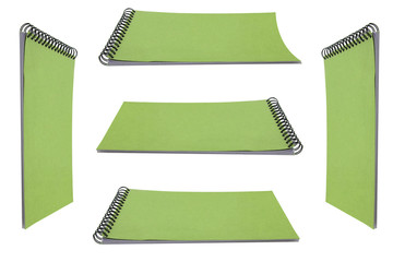 Obraz premium Vintage notebook isolated on white(have clipping path),Notebook for education in business