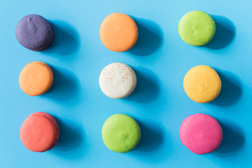 colorful French macarons