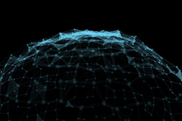 3d illustration futuristic science and technology