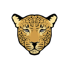 Naklejka premium leopard logo
