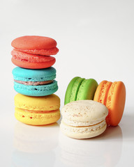 colorful French macarons