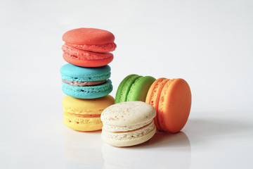 colorful French macarons