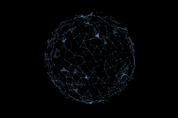 3d illustration futuristic science and technology