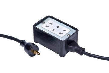 male and female plug, electric current distributor